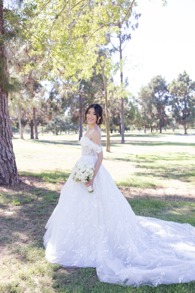 Bridal portraits at a local park in Los Angeles.