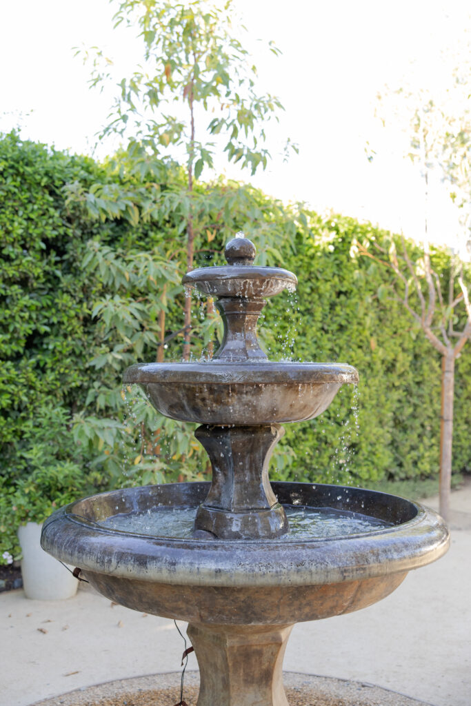 Grand Gimeno courtyard water fountain.