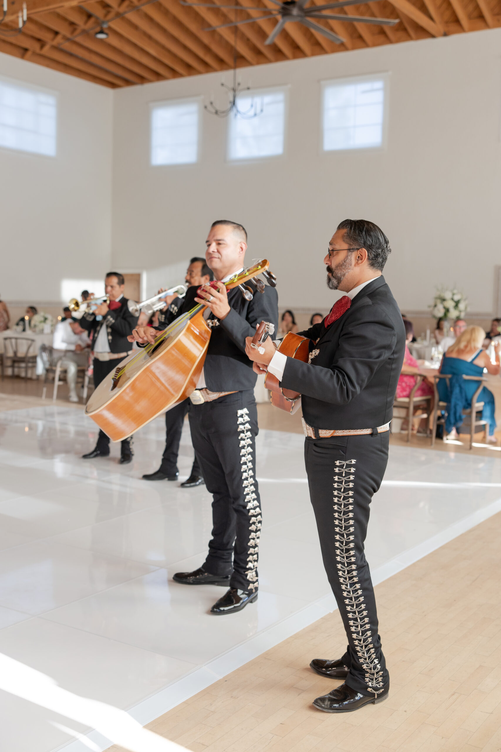 Multicultural wedding at Grand Gimeno with a live Mariachi band.